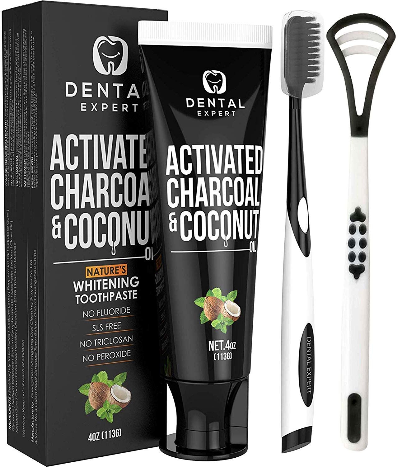 Activated charcoal teeth whitening