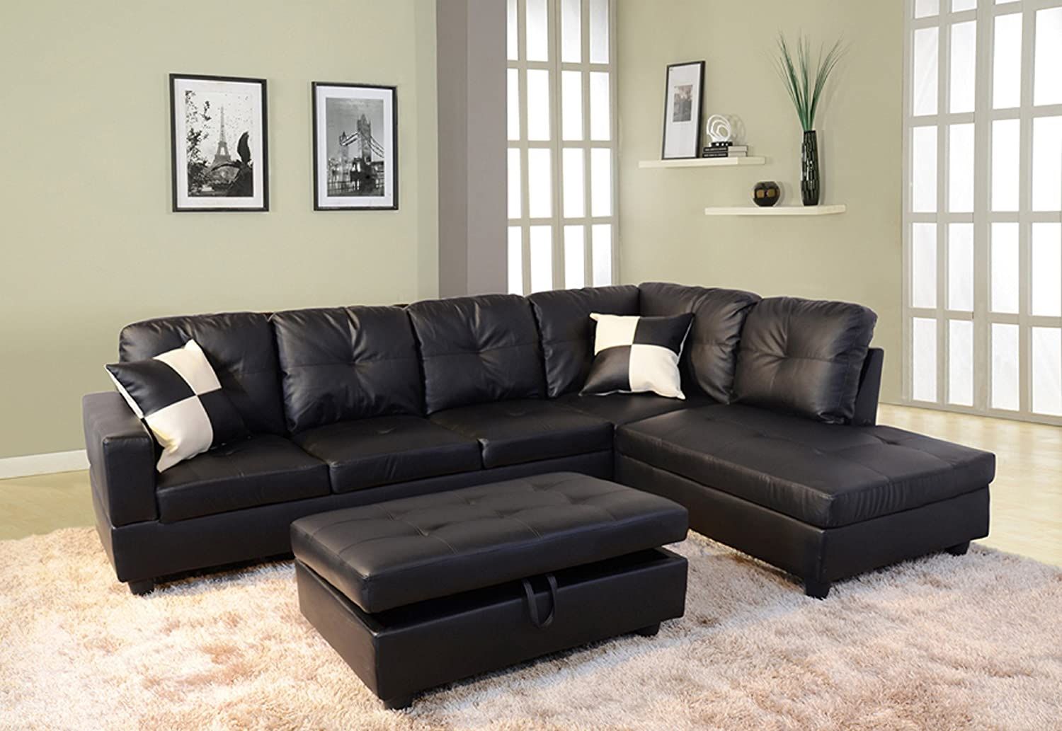 sectional sofa non leather doesn't sink